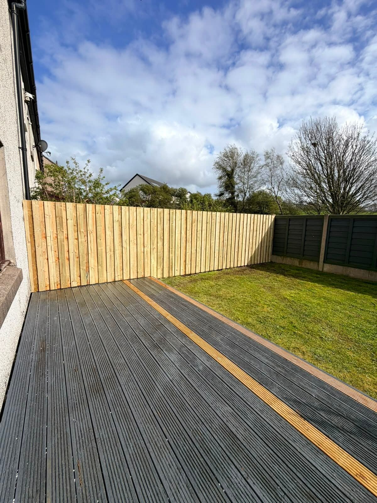 Timber field gate set into a stock fence line